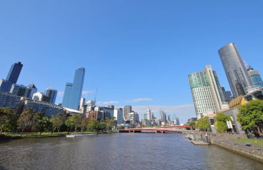 Manzarası Cityscape Melbourne Avustralya