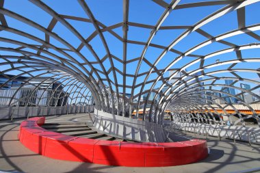 Melbourne Avustralya - 30 Kasım 2018: Melbourne Avustralya Webb Köprüsü
