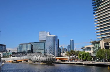 Docklands Cityscape Melbourne Avustralya