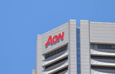 Melbourne Avustralya - 1 Aralık 2018: Aon firması şirketi.