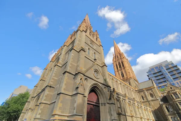Chiesa Cattedrale Pauls Melbourne Australia — Foto Stock