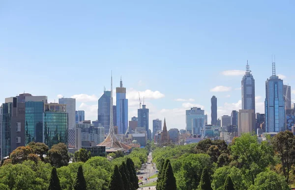 Innenstadt Stadtbild Melbourne Australien — Stockfoto