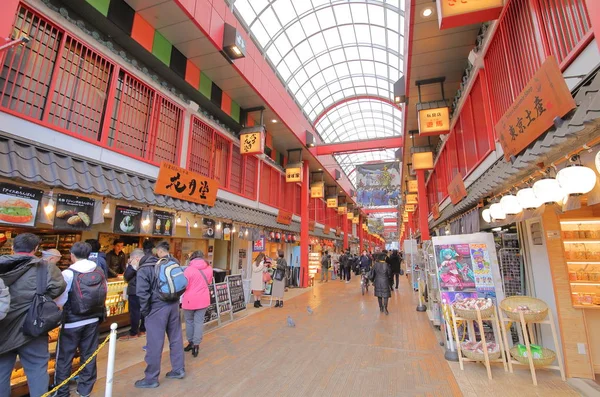 Tokyo Japan Dezember 2018 Unbekannte Besuchen Nishisando Shopping Arcade Asakusa — Stockfoto
