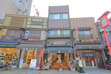 Tokyo Japonya - 10 Aralık 2018: Denpouin sokak Asakasa Tokyo Japonya.