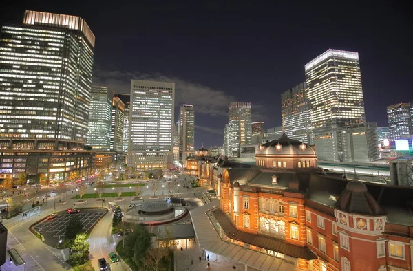 Tokyo Train Station Night Cityscape Tokyo Japan — Stock Photo, Image