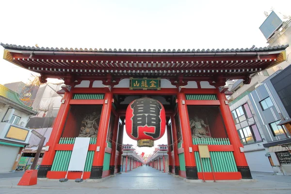 Tempio Sensoji Cancello Kaminarimon Tokio Giappone — Foto Stock