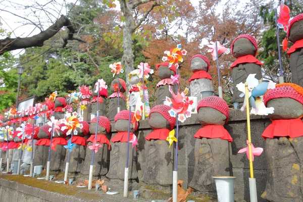 Ulicy Posąg Buddy Jizo Tokio Japonia — Zdjęcie stockowe