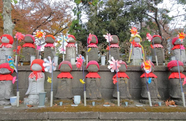 Statuen Street Jizo Buddha Tokyo Japan – stockfoto