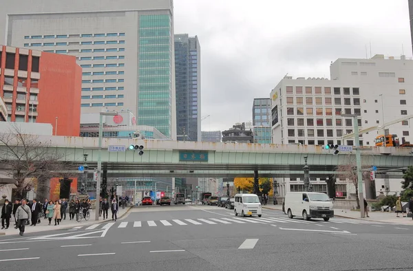 Tokyo Japonya Aralık 2018 Kimliği Belirsiz Kişi Ziyaret Nihonbashi Köprü — Stok fotoğraf