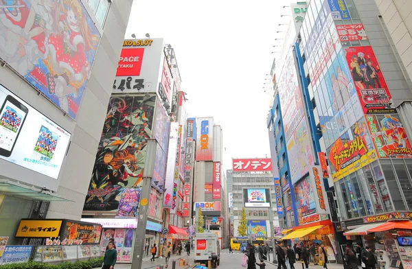 Tokyo Japan December 2018 Orang Tak Dikenal Mengunjungi Kota Listrik — Stok Foto