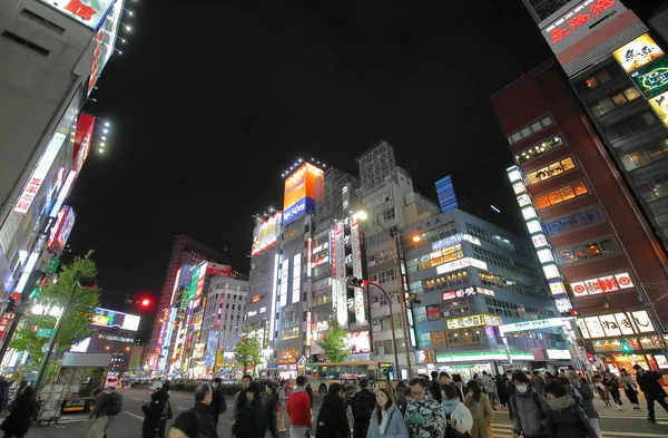 Tokyo Japonya Aralık 2018 Kimliği Belirsiz Kişi Ziyaret Şehir Shinjuku — Stok fotoğraf