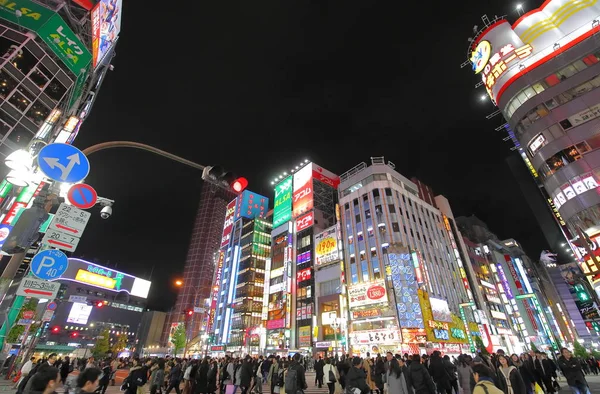 Tokyo Japonya Aralık 2018 Kimliği Belirsiz Kişi Ziyaret Şehir Shinjuku — Stok fotoğraf