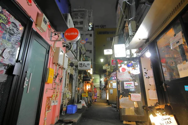 Tóquio Japão Dezembro 2018 Golden Tai Bar Street Shinjuku Tokyo — Fotografia de Stock