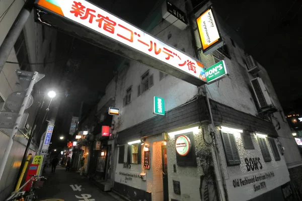 日本东京 2018年12月12日 日本东京新宿金泰酒吧街 — 图库照片