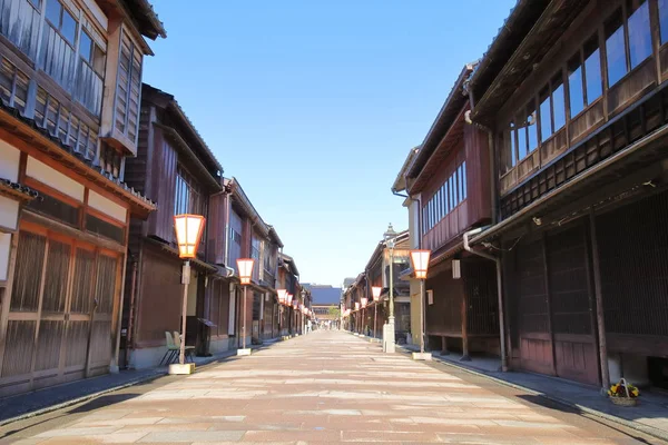 Higashiyama Teahouse Stary Dom Ulica Kanazawa Japonia — Zdjęcie stockowe