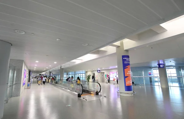 Shanghai Chine Mai 2019 Des Personnes Non Identifiées Voyagent Aéroport — Photo