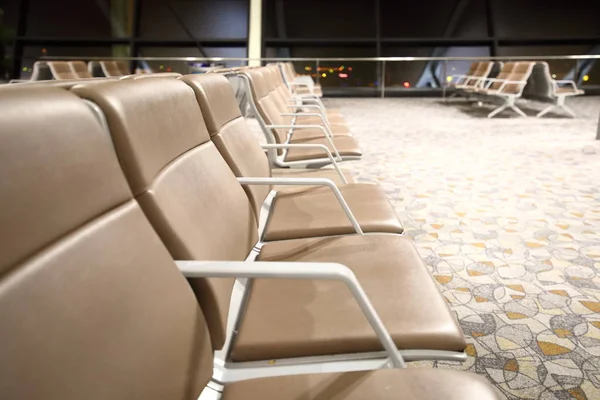 Airport Chair Bench Interior Background Stock Picture