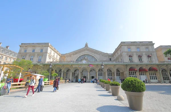 Paryż Francja Maja 2019 Niezidentyfikowane Osoby Podróżują Dworcu Kolejowym Gare — Zdjęcie stockowe