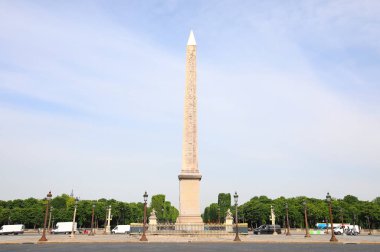 Concorde kare şehir manzarası Paris Fransa