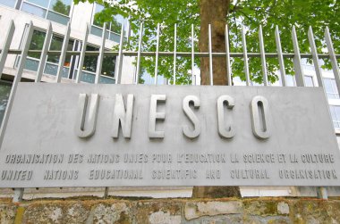 Paris Fransa - 22 Mayıs 2019: Unesco merkezi Paris Fransa 