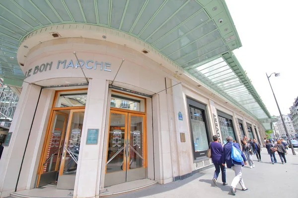 Paris France May 2019 Unidentified People Visit Bon Marche Shopping — Stock Photo, Image