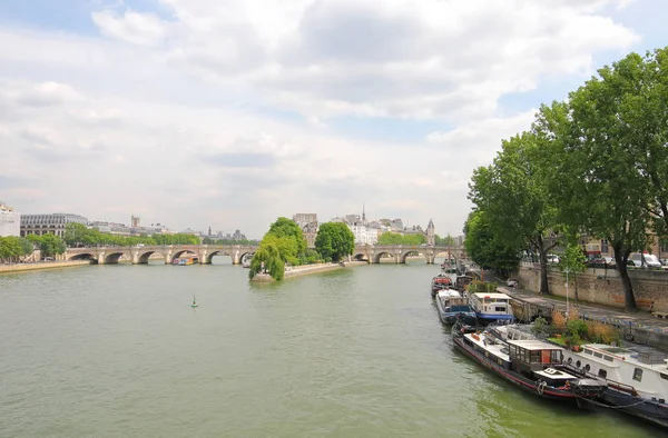 Ποταμός Σηκουάνα Παρίσι Γαλλία — Φωτογραφία Αρχείου