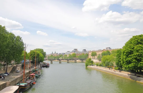 Seine Cité Paysage Urbain Paris France — Photo