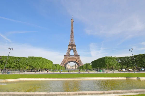 Eiffel Torony Ikonikus Építészet Párizs Franciaország — Stock Fotó