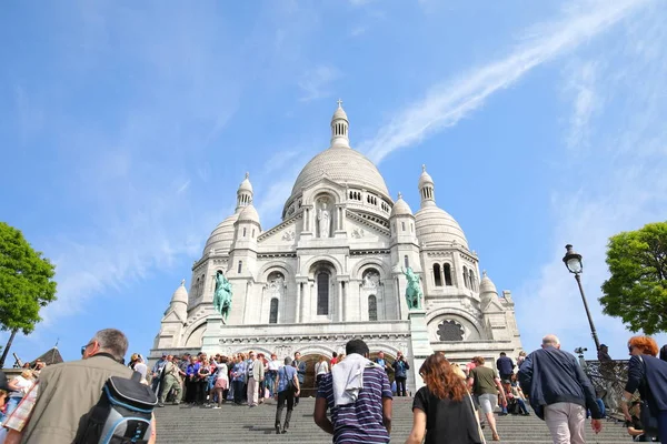 Paris Fransa Mayıs 2019 Kimliği Belirsiz Kişiler Sacre Coeur Katedralini — Stok fotoğraf