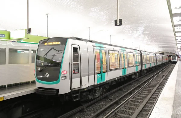 Paříž Francie Května 2019 Metro Metru Vlaku Paříž France — Stock fotografie