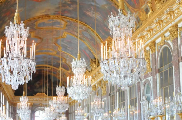 París Francia Mayo 2019 Palacio Versalles Salón Los Espejos Edificio — Foto de Stock