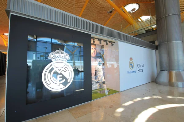 Madrid Spagna Maggio 2019 Negozio Ufficiale Real Madrid Madrid Aeroporto — Foto Stock