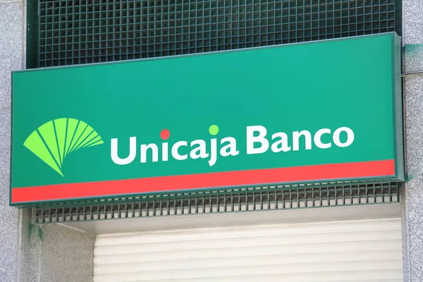 Madrid España Mayo 2019 Banco Unicaja España —  Fotos de Stock