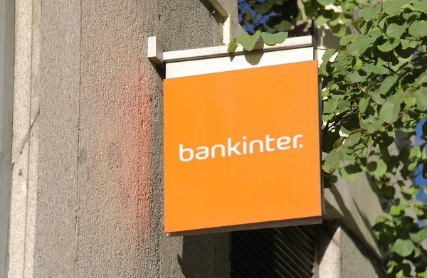 Madrid Spain May 2019 Bankinter Bank Company Logo Spain — Stock Photo, Image