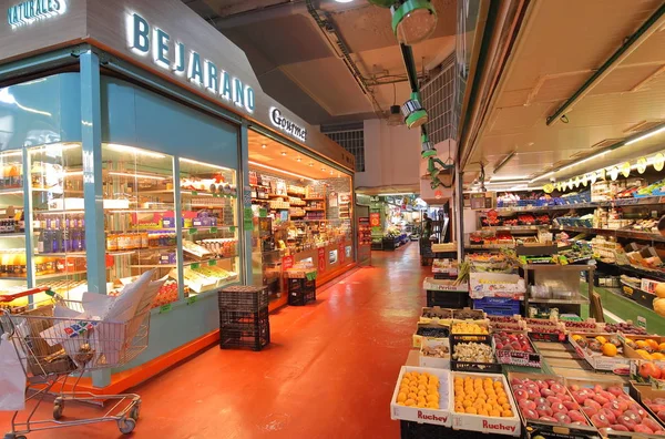 Madrid Spanien Mai 2019 Unbekannte Besuchen Mercado Cebada Markt Madrid — Stockfoto