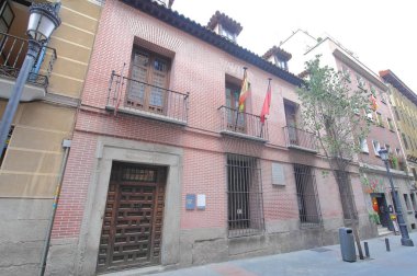 Madrid İspanya - 27 Mayıs 2019: Lope de Vega ev müzesi Madrid İspanya