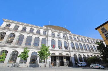 Madrid İspanya - 28 Mayıs 2019: Madrid Royal konservatuvarı İspanya müzik