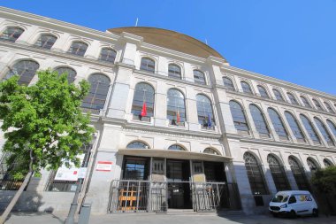 Madrid İspanya - 28 Mayıs 2019: Madrid Royal konservatuvarı İspanya müzik