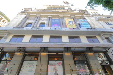 Madrid İspanya - 28 Mayıs 2019: Circulo de Ballas Artes müzesi Madrid İspanya