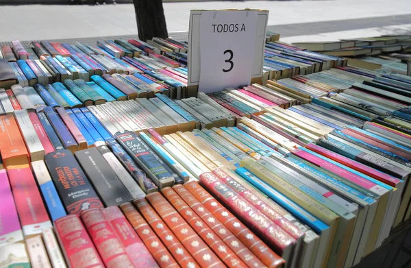 Madrid Spanyolország Május 2019 Könyv Utcai Piac Shop Ban Madrid — Stock Fotó