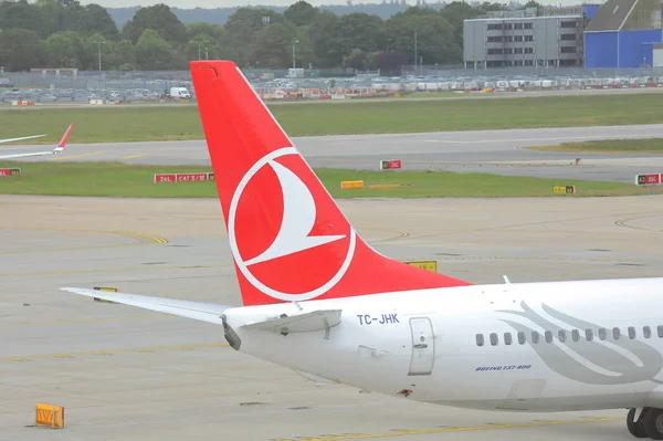 Londra Ngiltere Mayıs 2019 Gatwick Airport London England Türk Havayolu — Stok fotoğraf