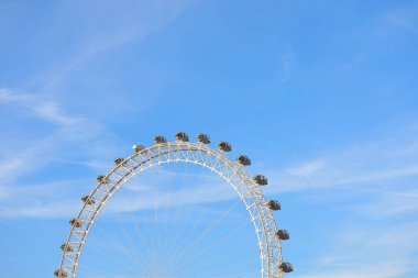 Londra İngiltere - 1 Haziran 2019: London Eye Yakın Londra İngiltere