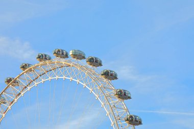 Londra İngiltere - 1 Haziran 2019: London Eye Yakın Londra İngiltere
