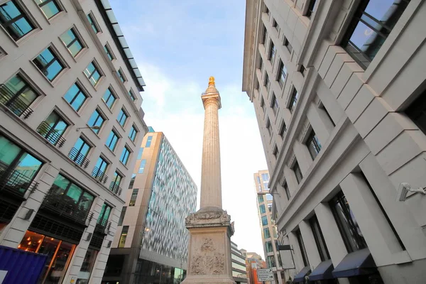 Monument to the Great fire of London in London England