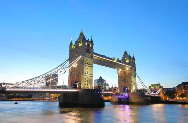 Tower Bridge Crépuscule Paysage Urbain Londres Angleterre — Photo