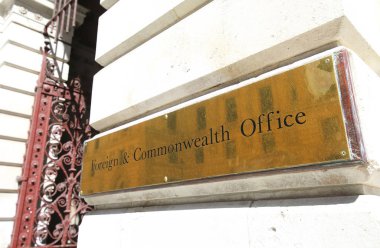 Londra İngiltere - 1 Haziran 2019: Dışişleri ve Milletler Topluluğu ofisi Londra İngiltere