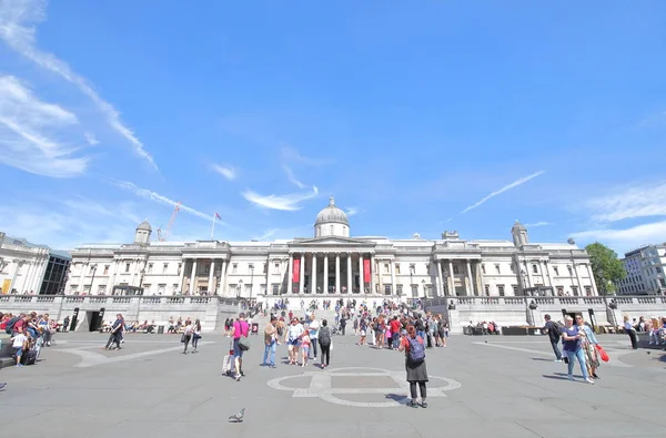 Лондон Англанд Июня 2019 Года Неизвестные Посетили Трафальгарскую Площадь Лондоне — стоковое фото