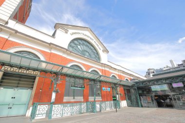 Londra İngiltere - 1 Haziran 2019: London Transport museum London Uk