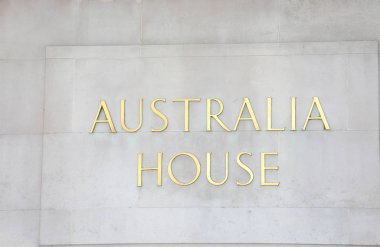 Londra İngiltere - 2 Haziran 2019: Avustralya Yüksek komisyon evi Londra İngiltere'de sin