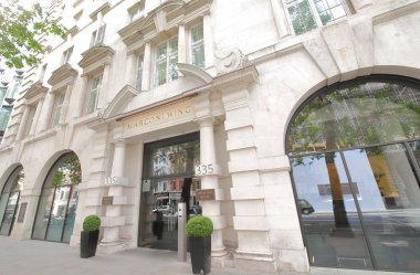 Londra İngiltere - 2 Haziran 2019: Hindistan Londra İngiltere Yüksek Komisyonu